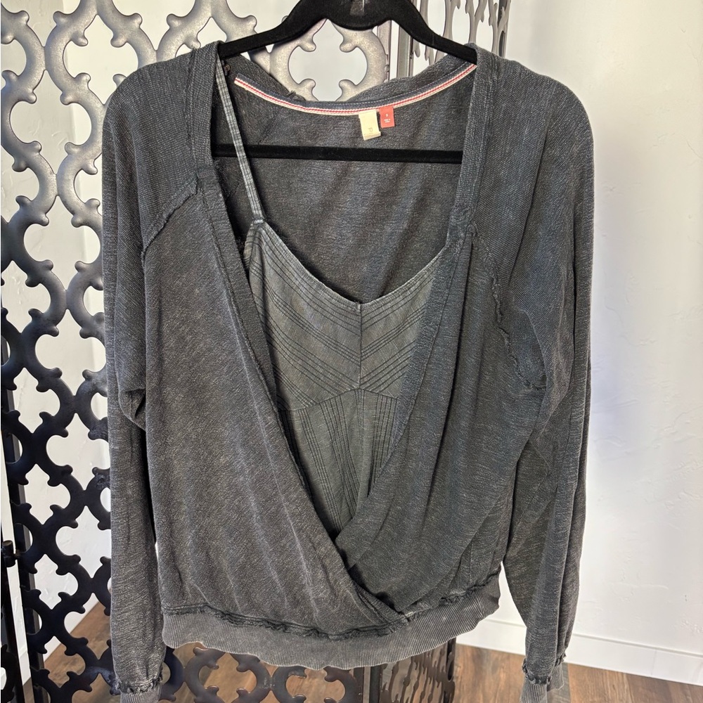 PILCRO (Anthropologie) WASHED SWEATSHIRT SET, size S